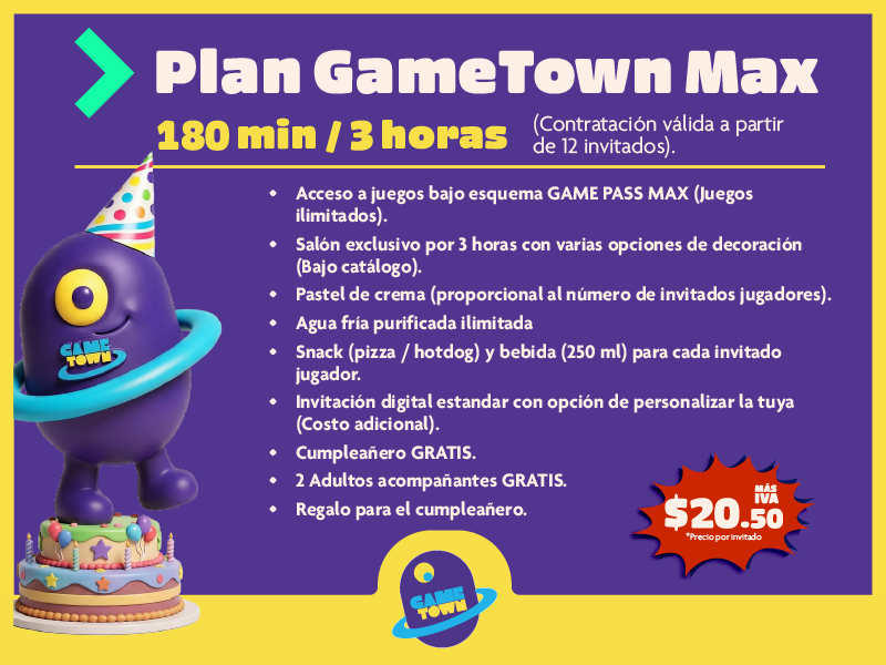 Plan GameTown Max